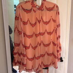 Gorgeous Anthropologie blouse. NWT. Sz L Coral